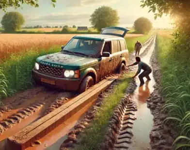 comment sortir une voiture embourbée