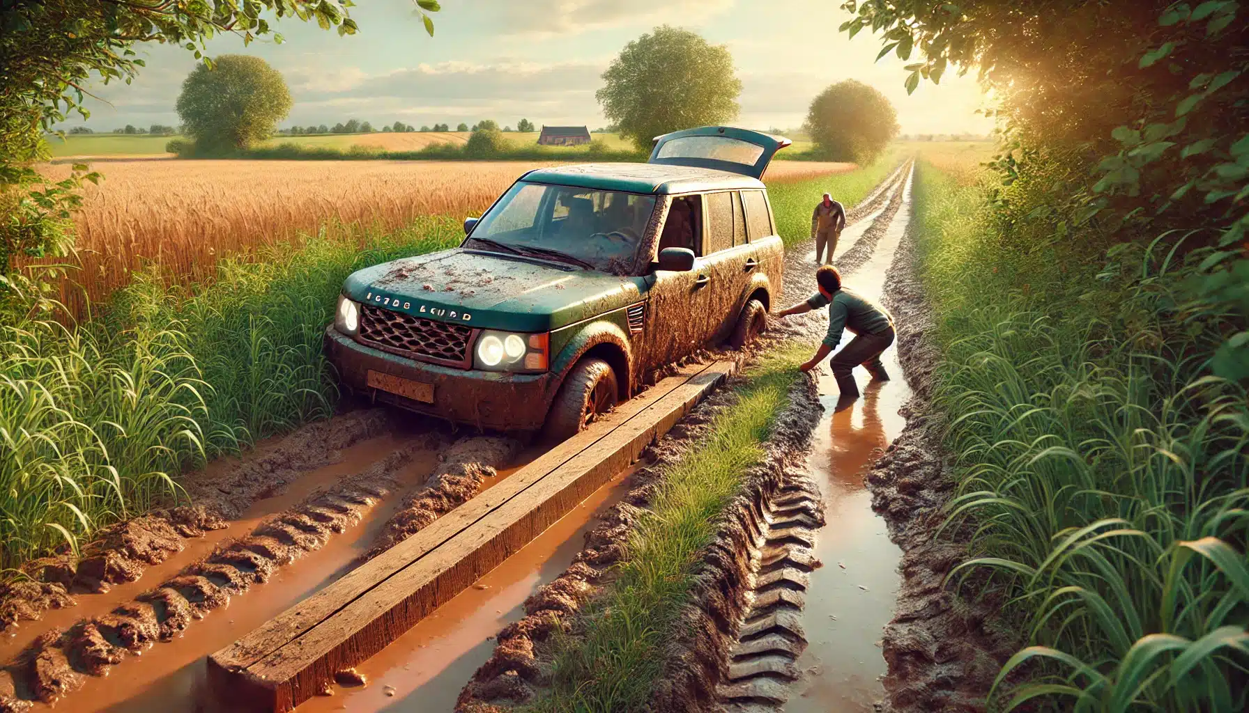 comment sortir une voiture embourbée