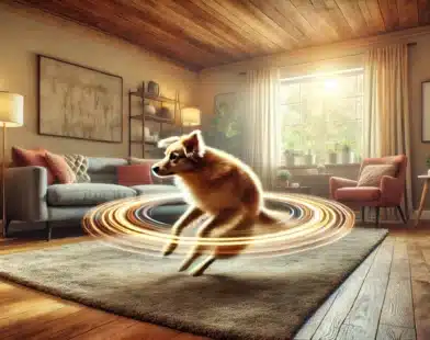 pourquoi mon chien tourne en rond dans la maison ?