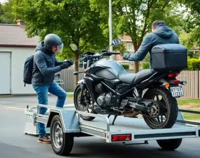Comment attacher une moto sur une remorque